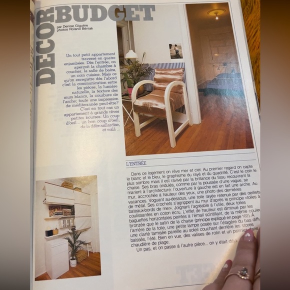 1981 Vintage DÉCORMAG Summer Interior Design/Home Decor Magazine - Picture 4 of 7